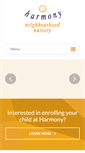 Mobile Screenshot of harmonynursery.co.uk