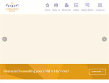 Tablet Screenshot of harmonynursery.co.uk