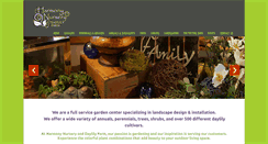 Desktop Screenshot of harmonynursery.net